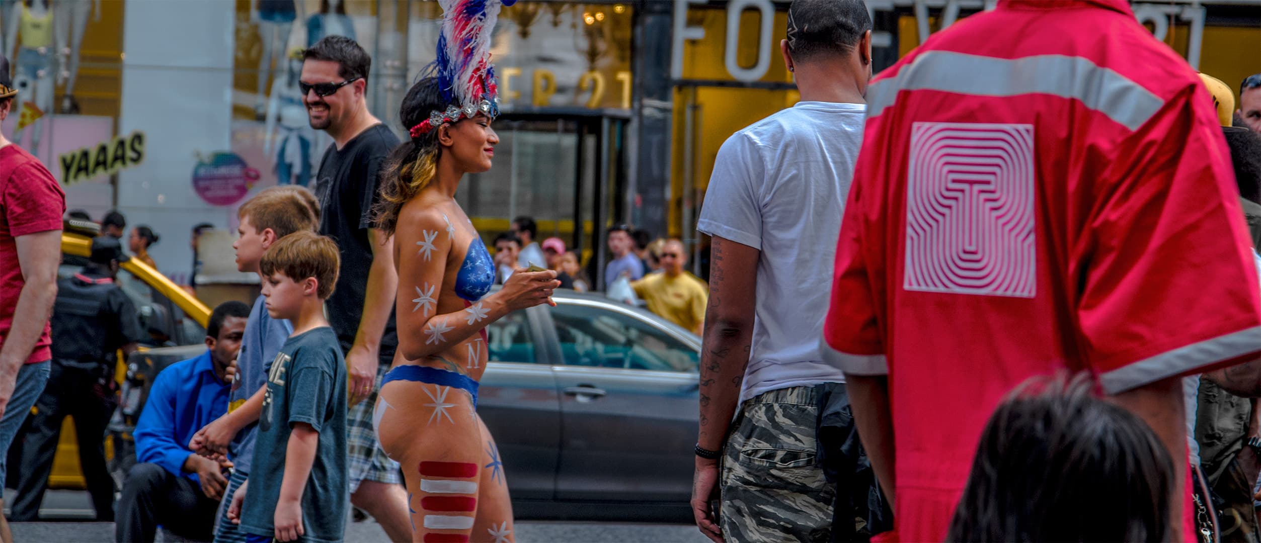 Naked Cowgirl, Times Square, Manhattan (2016)