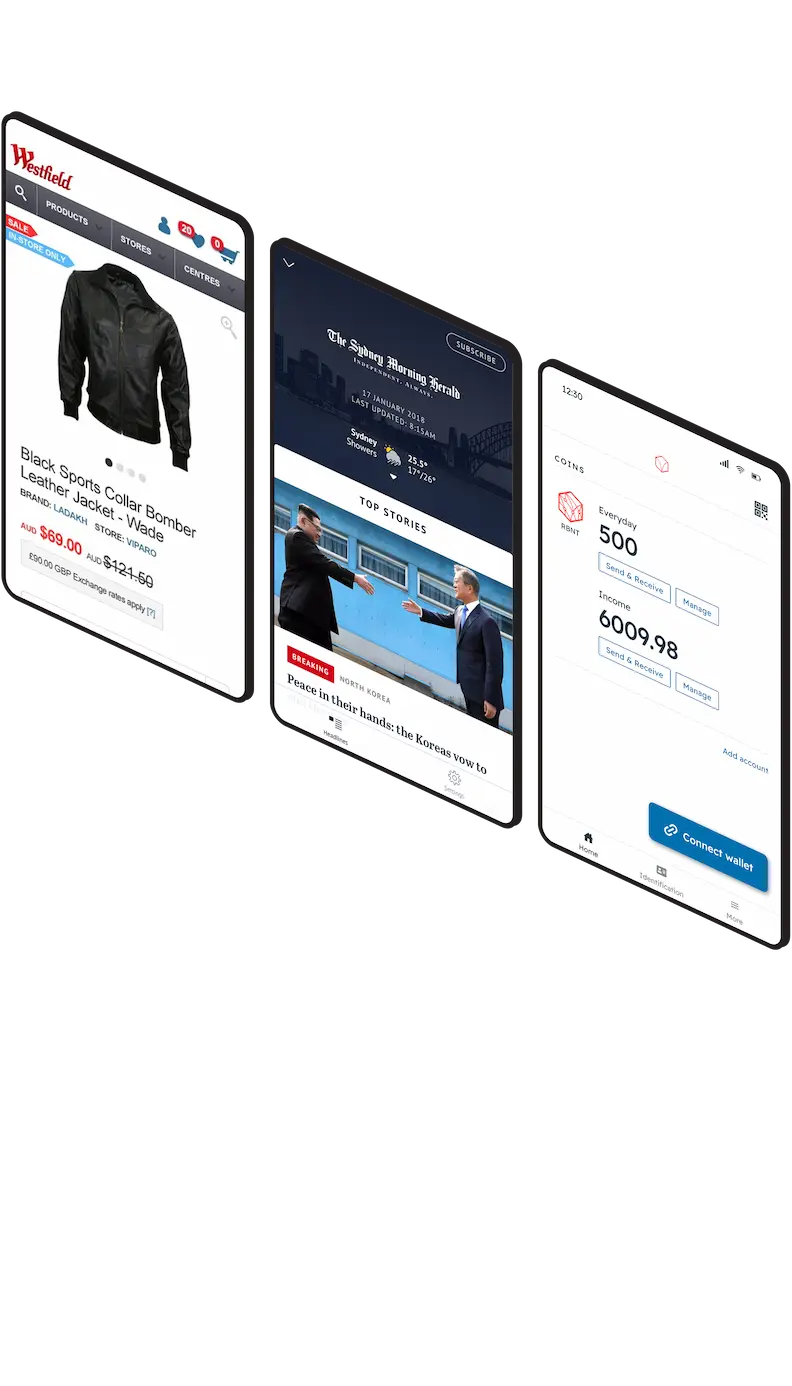 Application design mock-ups