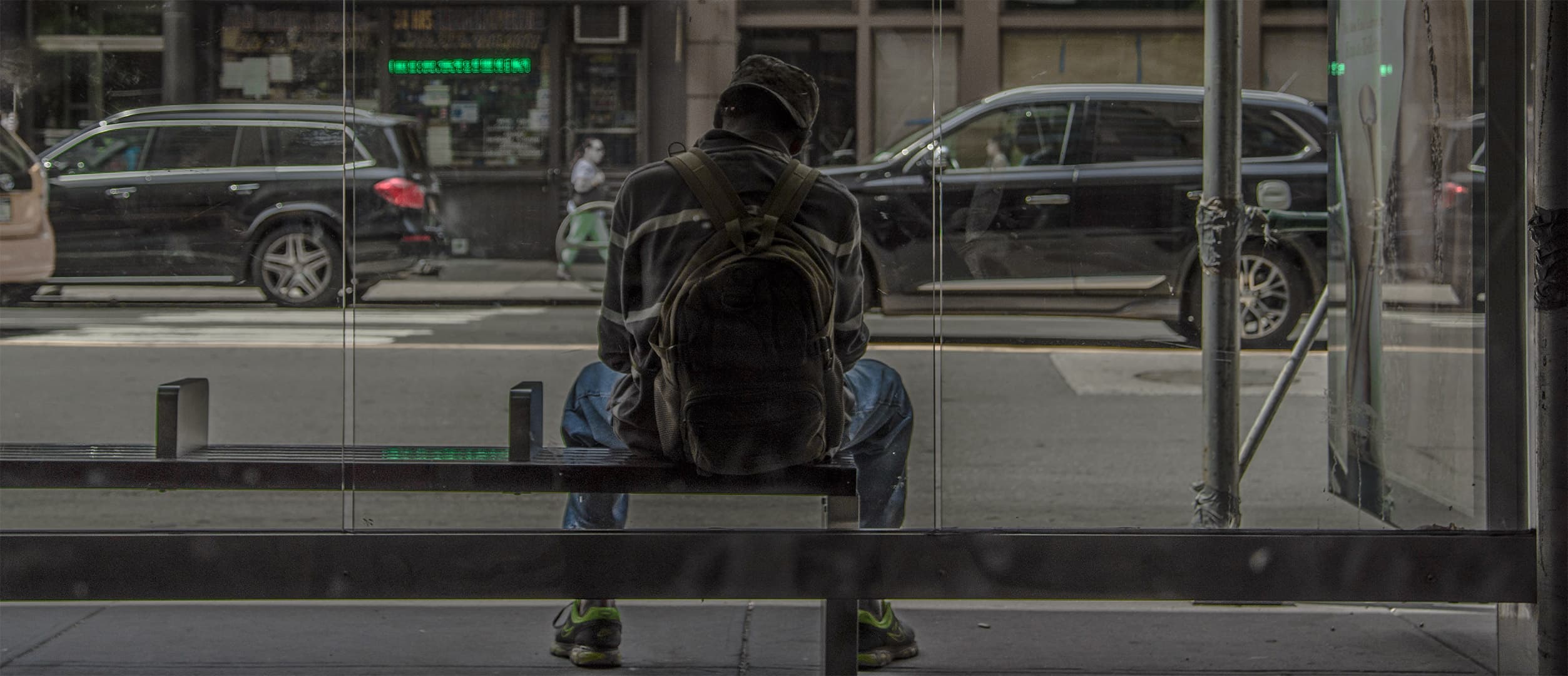 Waiting For A Bus, Flatirons, Manhattan (2016)