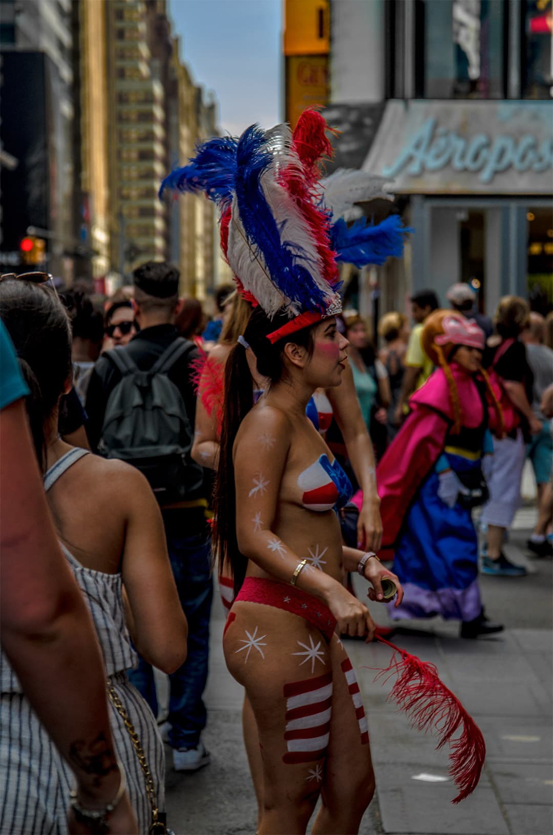 Naked Cowgirl, Times Square, Manhattan (2016)
