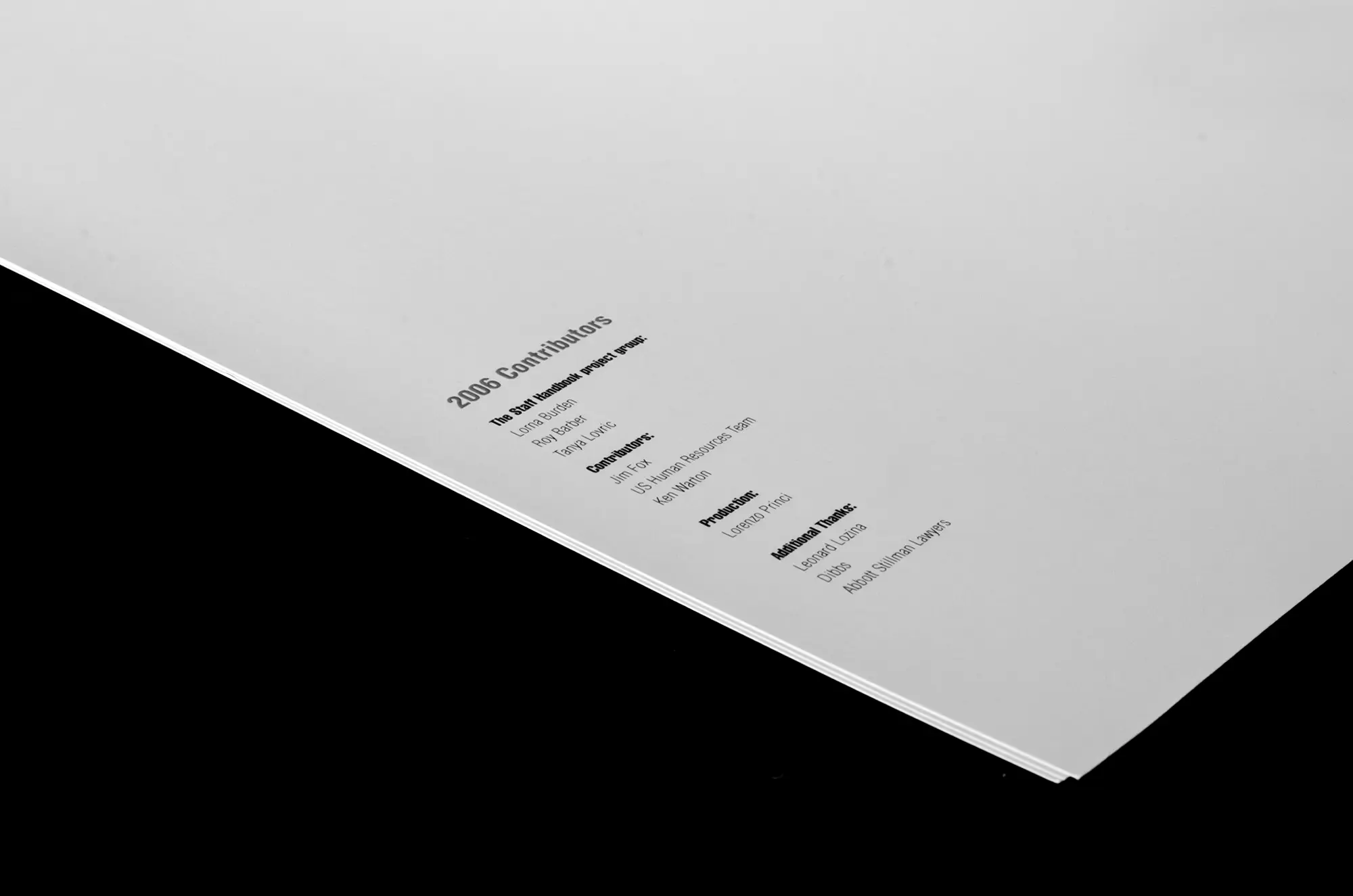 Games Workshop Staff Folder Layout. © Games Workshop Limited 2006