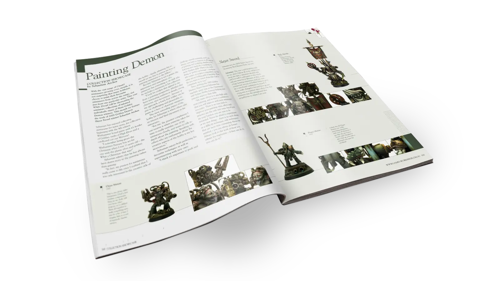 White Dwarf Painting Demon Layout. © Games Workshop Limited 2006