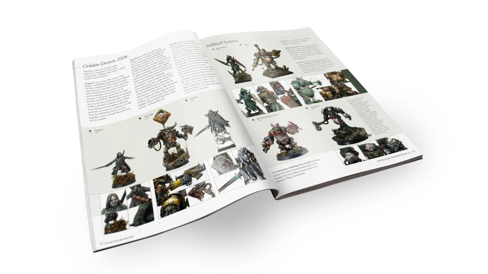 White Dwarf Painting Demon Layout. © Games Workshop Limited 2006