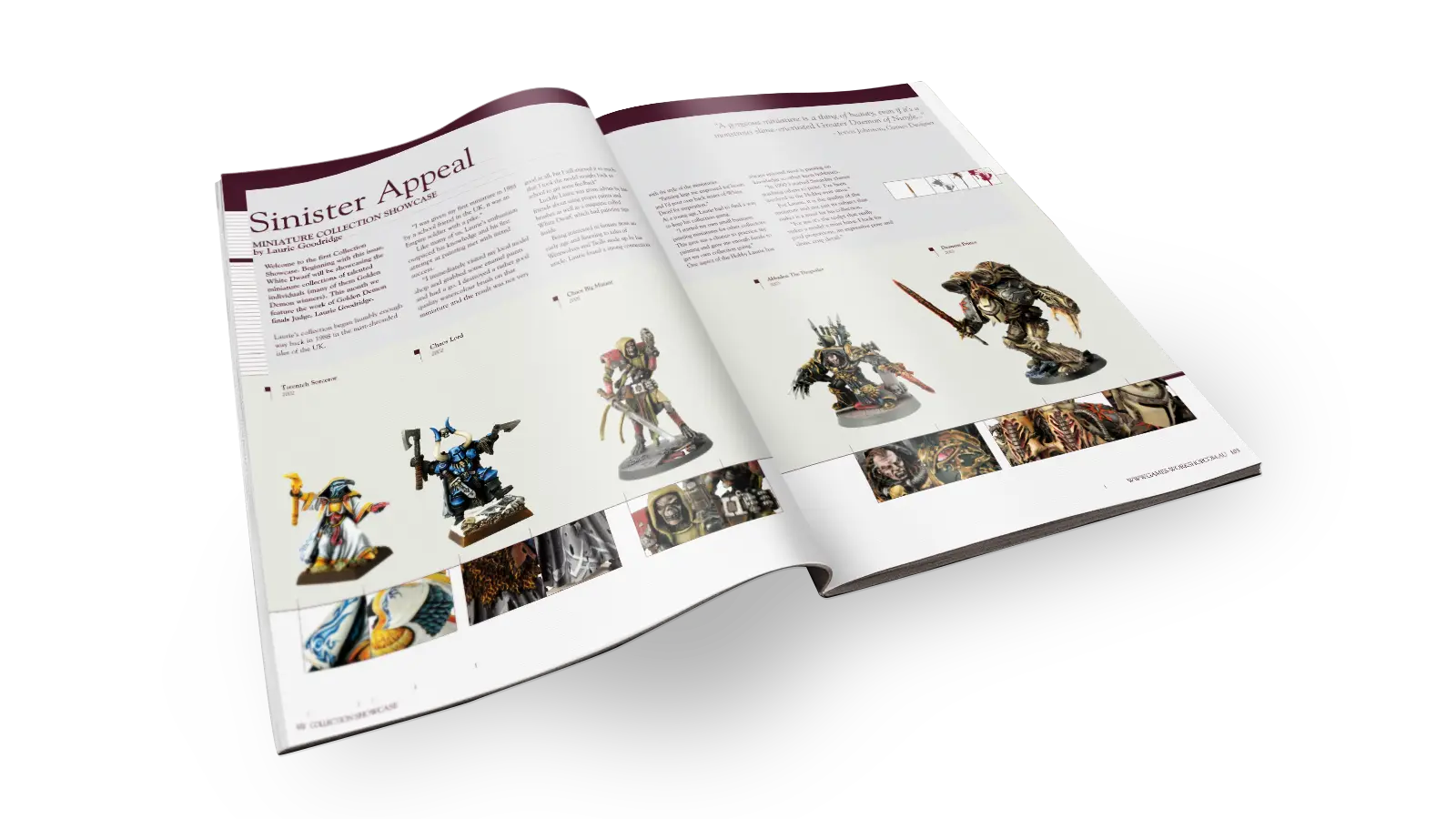 White Dwarf Sinister Appeal Layout. © Games Workshop Limited 2006