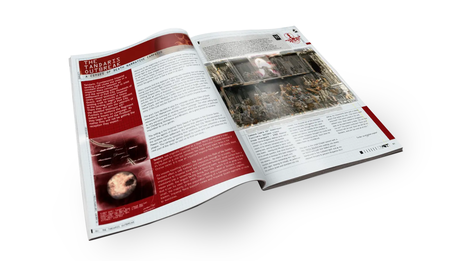 White Dwarf - The Tandaris Outbreak Part I Layout. © Games Workshop Limited 2007