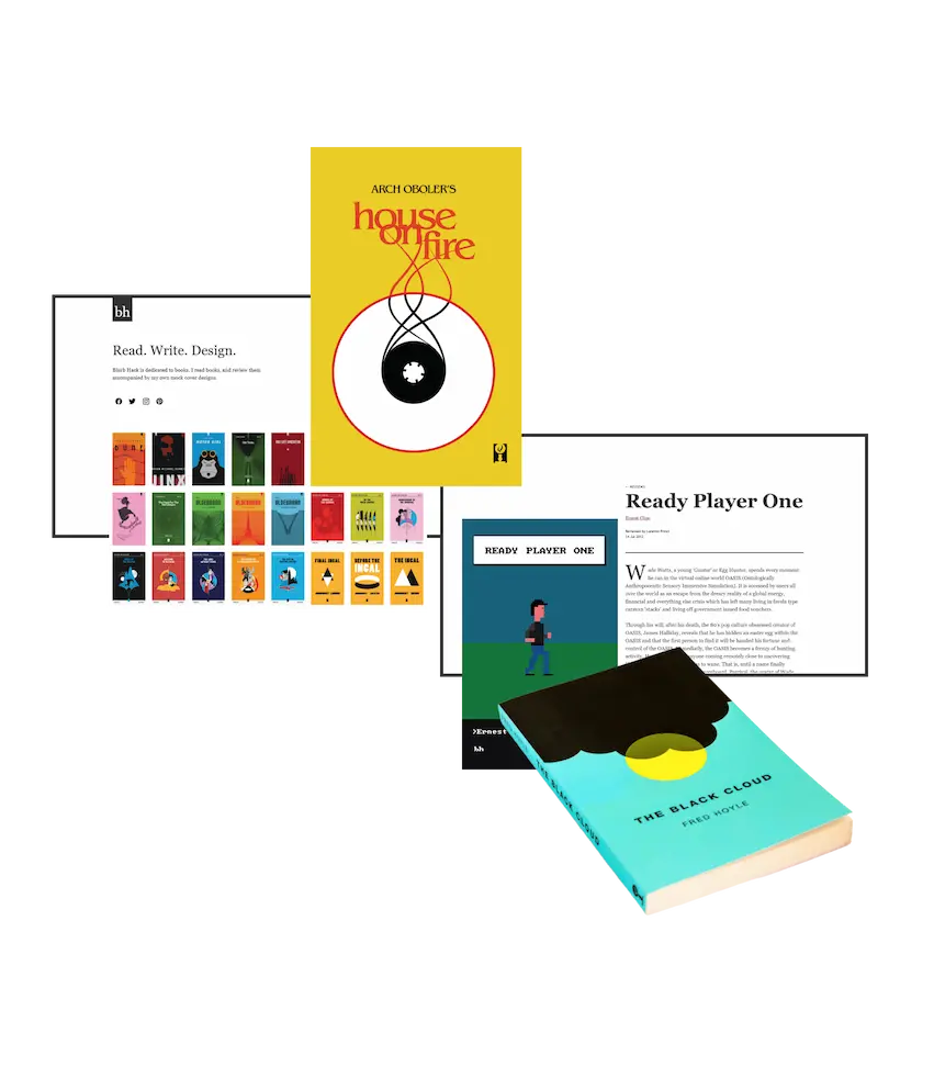 A screenshot of the Blurb Hack website